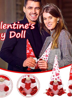 Valentine's Day Tomte Gnome Decorations Swedish Gnome Plush