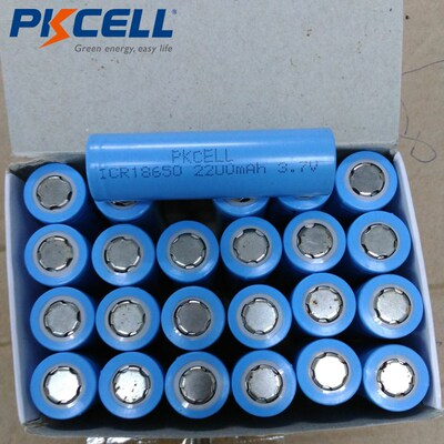 PKCELL Brand li-ion 18650 battery 3.7v 2200mAh ICR18650 Lith