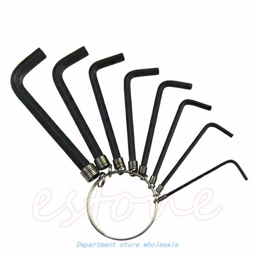 8PCS METRIC IMPERIAL HEX HEXAGON KEY WRENCH SET HEX KEY Size