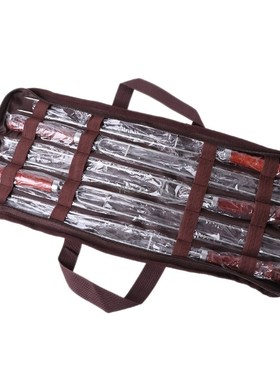 i 5pcs Roasting Forks, With Bag Camping Hot Dog Skewers BBQ
