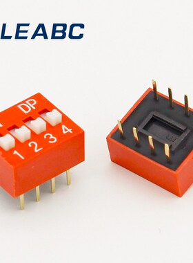 IMC Hot 10 Pcs 2 Row 8 Pin 4P Positions 2.54mm Pitch DIP Sw