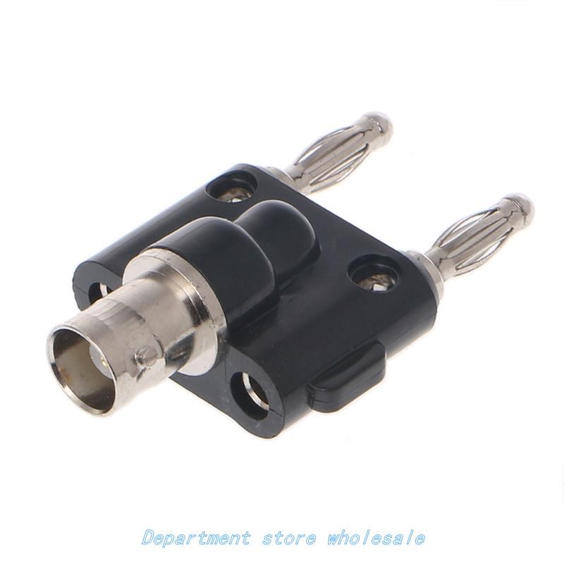 Female Jack to two dual Banana Male Plug RF Adapter Connecto