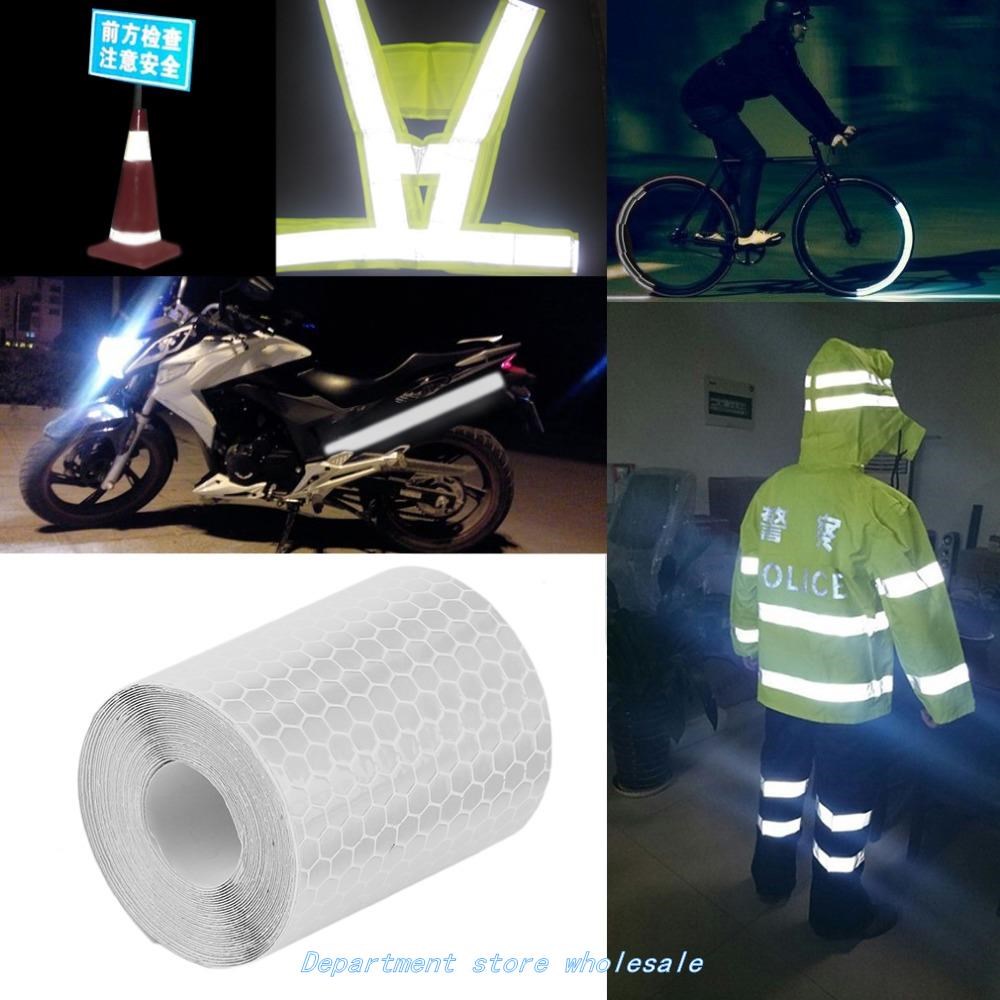 5cmx3m Safety Mark Reflective Tape Stickers Car-Styling Self