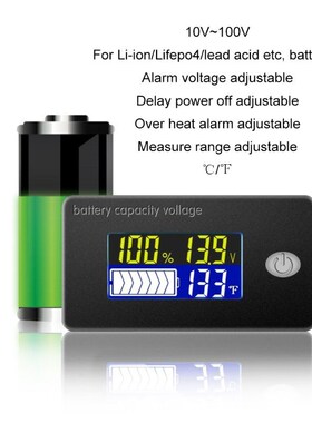 Univerisal Battery Capacity Indicator 12V 24V 36V 48V 60V 72