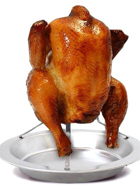 Stainless Steel Chicken Roaster Rack Plate Non Stick DIY BBQ