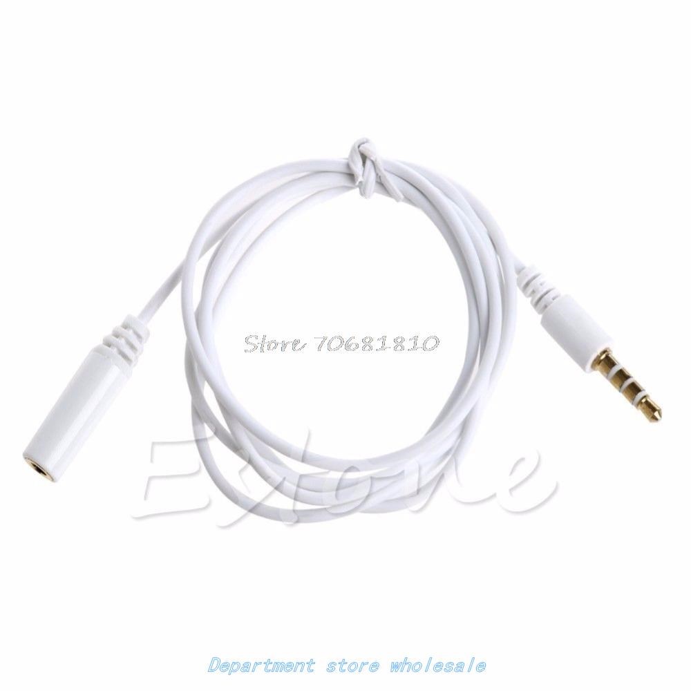 1M 3.5mm Male to Female Stereo Audio Headphone Aux Extension