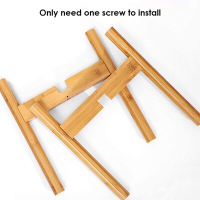 Expandable Plant Holder Bamboo Wood Flower Pot Display Stand