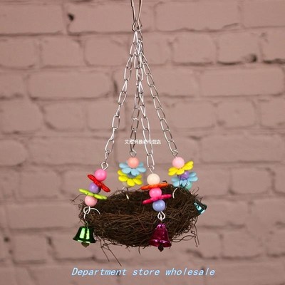 Handcraft Bird's Nest Toys 适用于Parrots To Play Bite Climb