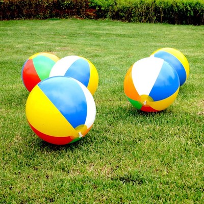 23/30/36cm Inflatable Beach Ball PVC Water Balloons Rainbow