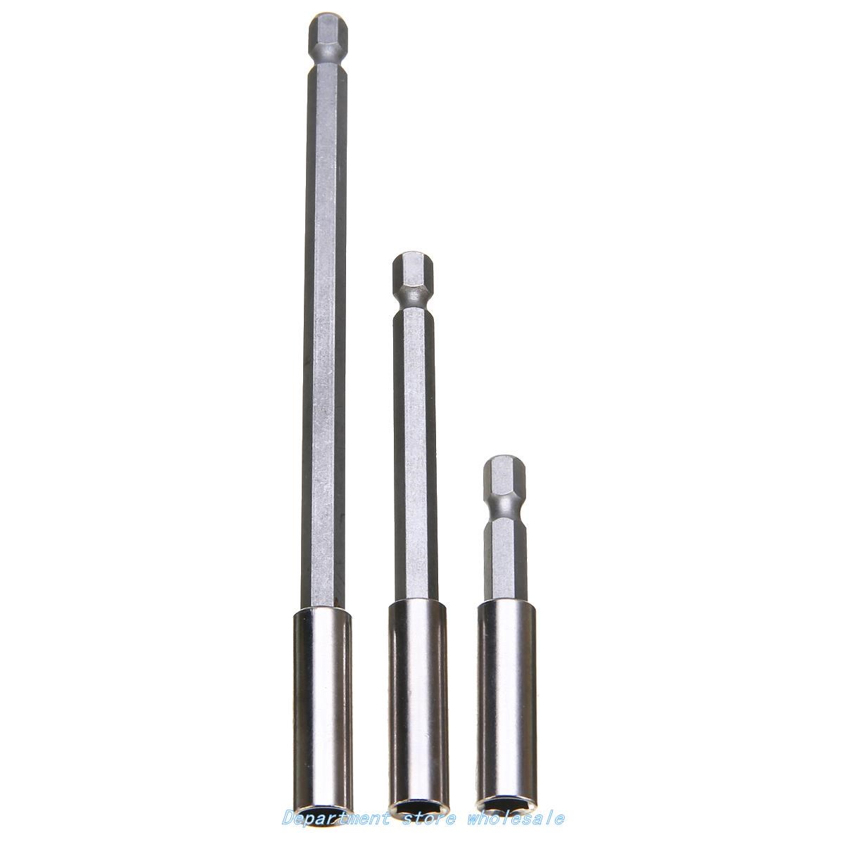 3Pcs Extension Quick Release Extension Bit Holder 60/100/150