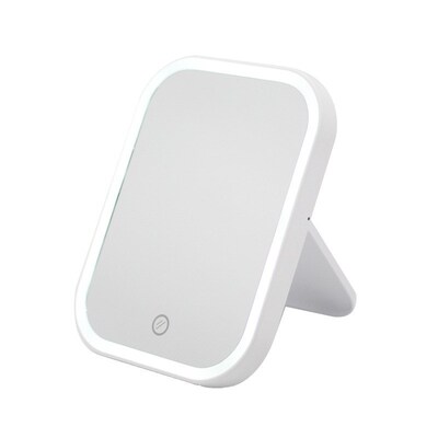 LED lighting makeup mirror daylight compact travel portable