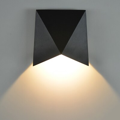 hrisdar 5W Nordic Art Outdoor Waterproof Wall Light Garden V