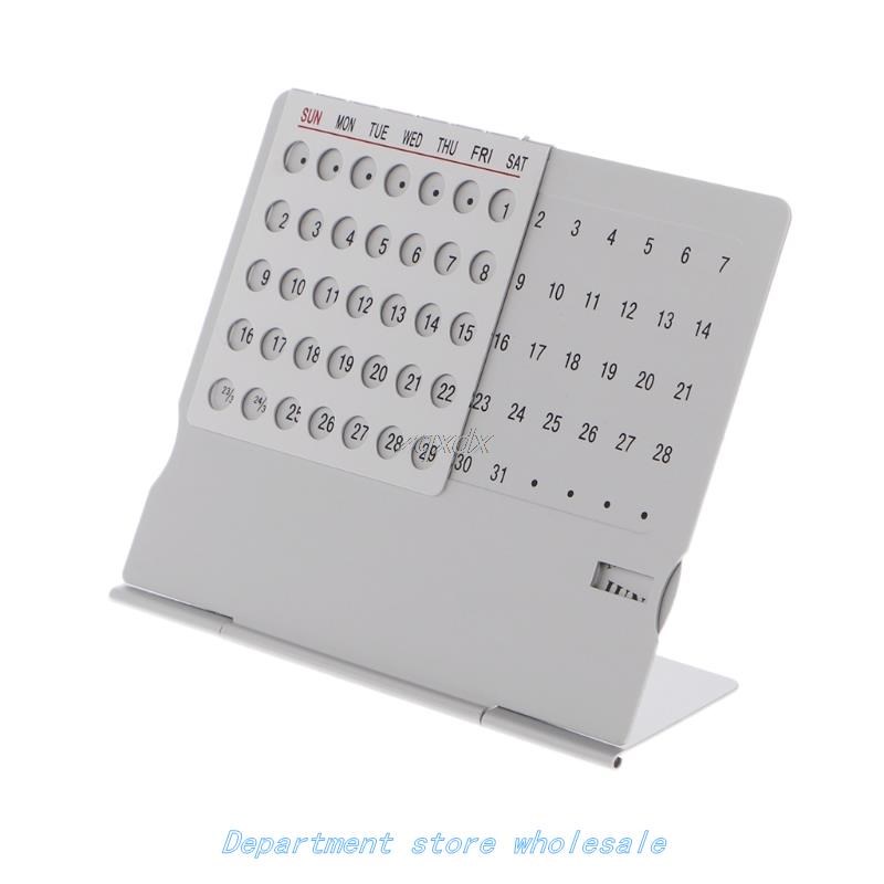 Super Perpetual Unique Adjustable Desk Calendar Office Suppl