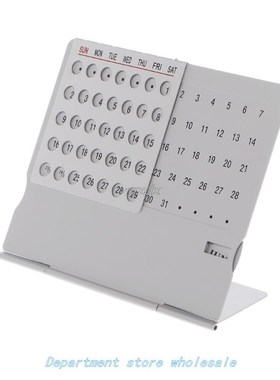 Super Perpetual Unique Adjustable Desk Calendar Office Suppl