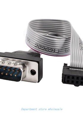 2015 Hot 2.54mm Pitch DB9 to 10P M/F IDC Flat Ribbon Cable C