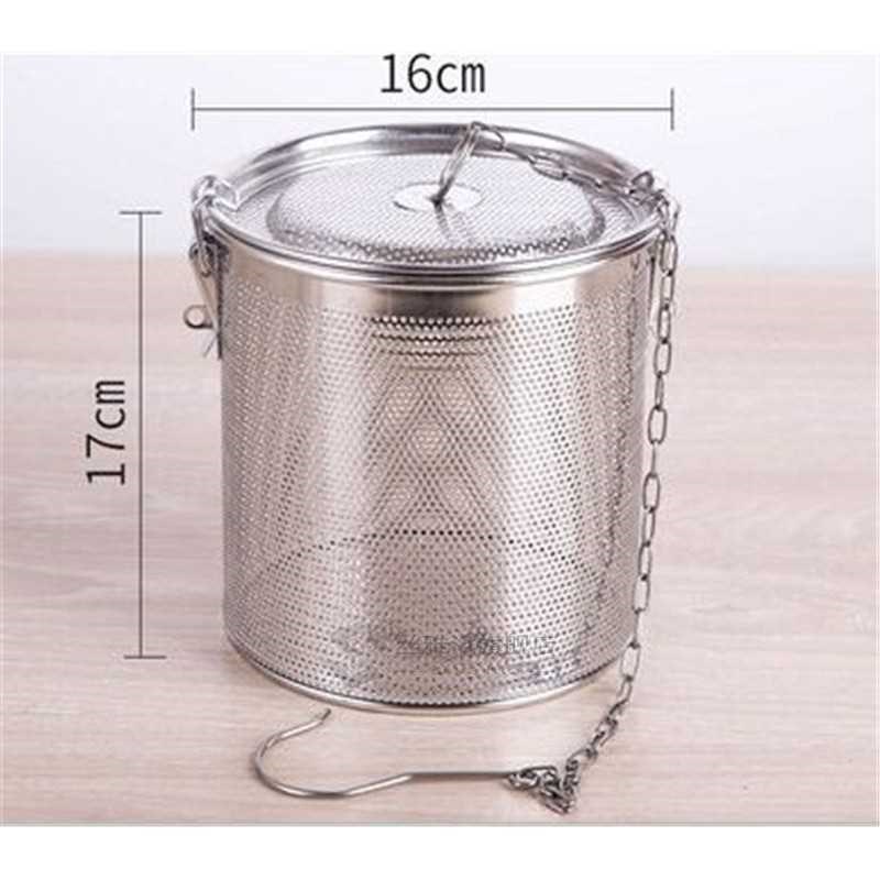 Round hole 304 Stainless Steel Seasoning Bag Gravy Soup Tast