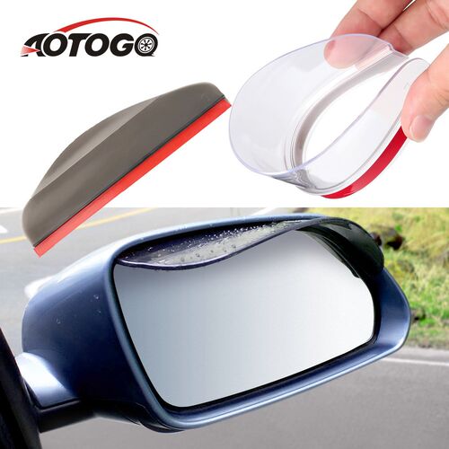 2 Pcs waterproof Car side Mirror Sun Visor Rain Eyebrow Auto