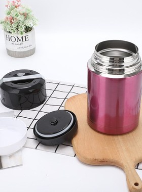 1000ML Smoldering PotInsulation Pot Double Wall Stainless St