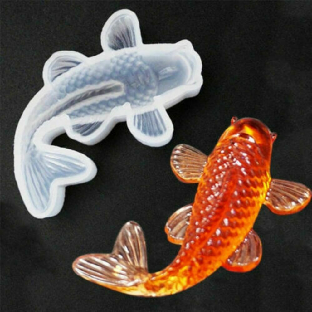 3d Silicone Mold Koi Fish Shape Baking Mold For Kitchen Acce