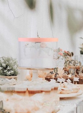 3pcs Cake Boxes Cake Case Plastic Cake Container Bakery Box