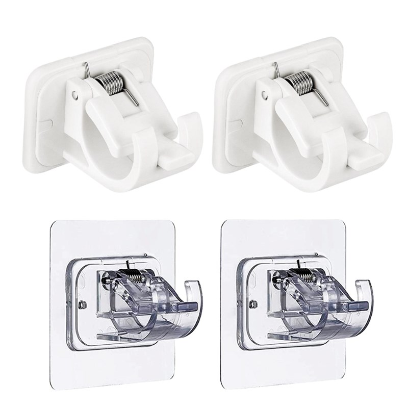 Curtain Rod Bracket Self-adhesive Drapery Hook Holders Fixin