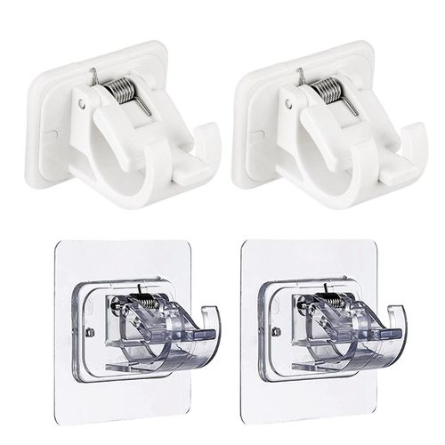 Curtain Rod Bracket Self-adhesive Drapery Hook Holders Fixin