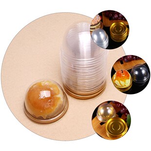 200pcs Round Plastic Cake Boxes And Packaging Wholesale Moon
