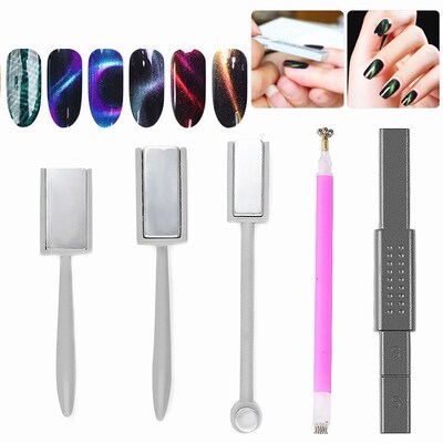 Double Headed Nail Art Magnet Stick Cat Eyes Gel Magnet for