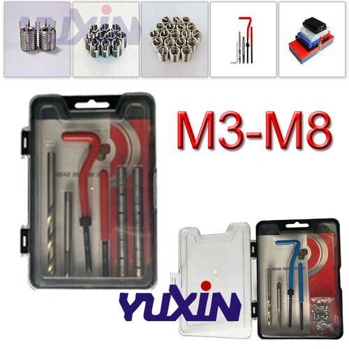 M3-M8  Pro C Drill ool Metric hread Repair Insert Kits Helic
