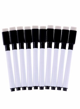 10Pcs Erasable Magnetic White Board Marker Pen Marker Liquid