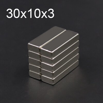 10/20/50Pcs 30x10x3 Neodymium Magnet 30mm x 10mm x 3mm N35 N