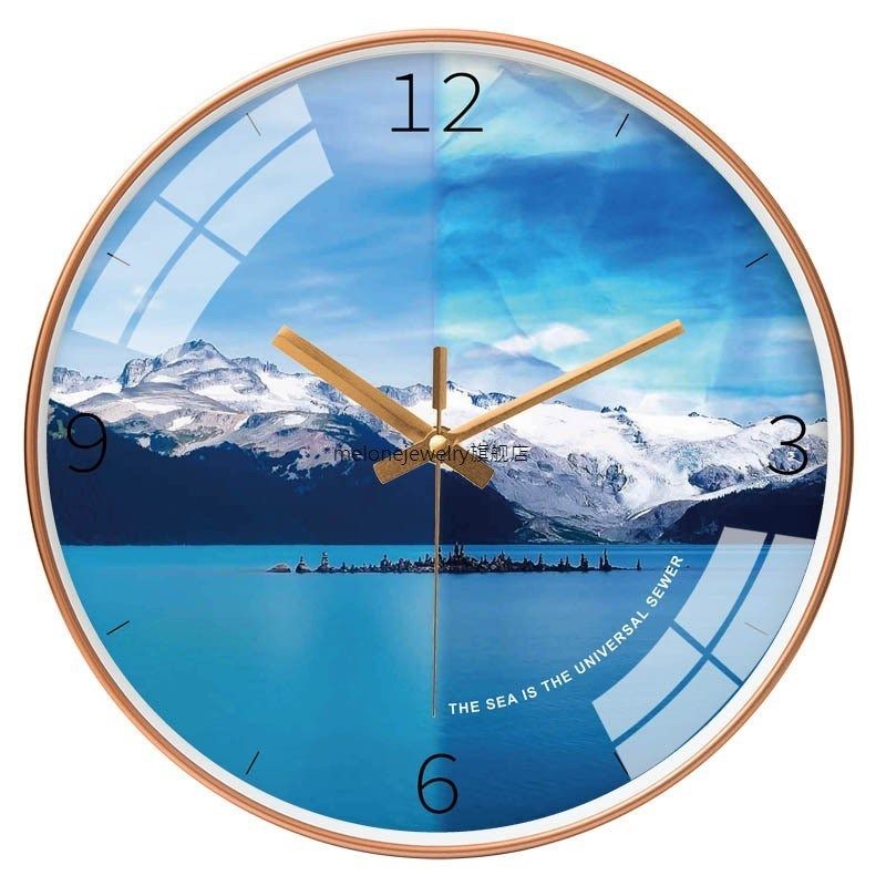 ins nordic wall clock modern living room creative sea watch