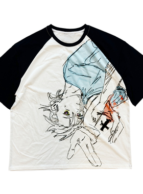 AT荒诞小镇 Summer Time Rendering慎平二次元anime短袖黑白T恤