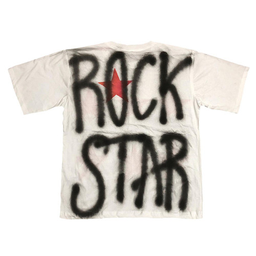 荒诞小镇 摇滚明星ROCKSTAR朋克风y2k冷酷喷绘金属tee短袖T恤