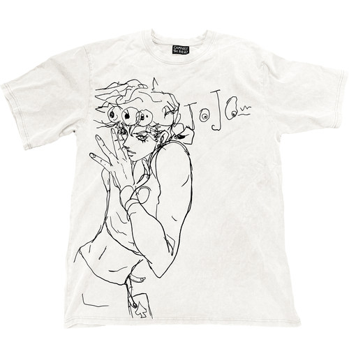 荒诞小镇 JOJO's Bizarre Adventure 二次元短袖T恤漫画线稿tee