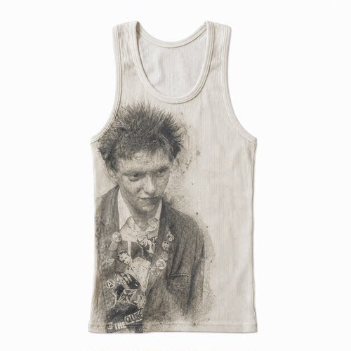 荒诞小镇 The Cure Robert Smith 暗黑亚文化 人像印花 水洗背心