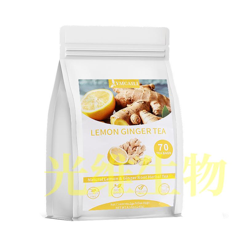 lemon ginger tea bags柠檬姜茶包70姜根茶Vitality herbal tea图片