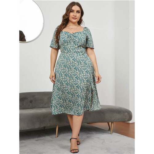 plus size women dresses casual XL-5XL fat ladies skirt大码裙
