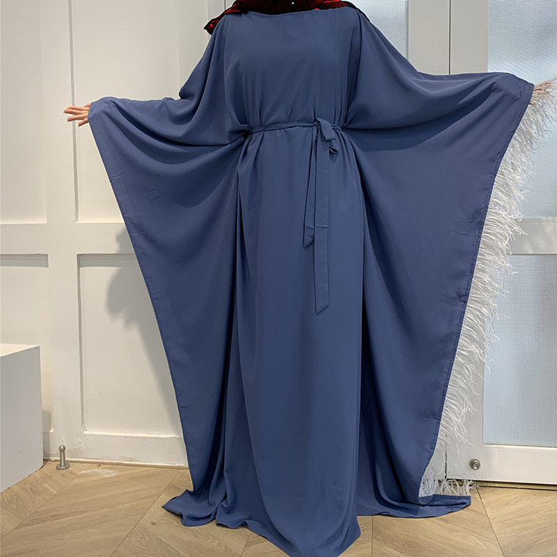长袍女蝙蝠衫裙服装女民族风大码宽松连衣裙