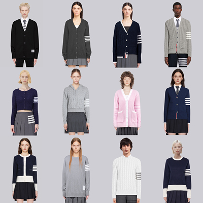 TB【换季清仓】原价380男女同款开衫毛衣