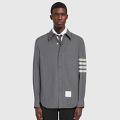 四杠休闲夹克潮流长袖 tb衬衫 男女同款 情侣衬衫 官方正品 TB衬衫