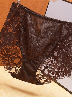 维多利亚夜色3条性感中高腰内裤女蕾丝薄款女士包臀透无痕夏季大