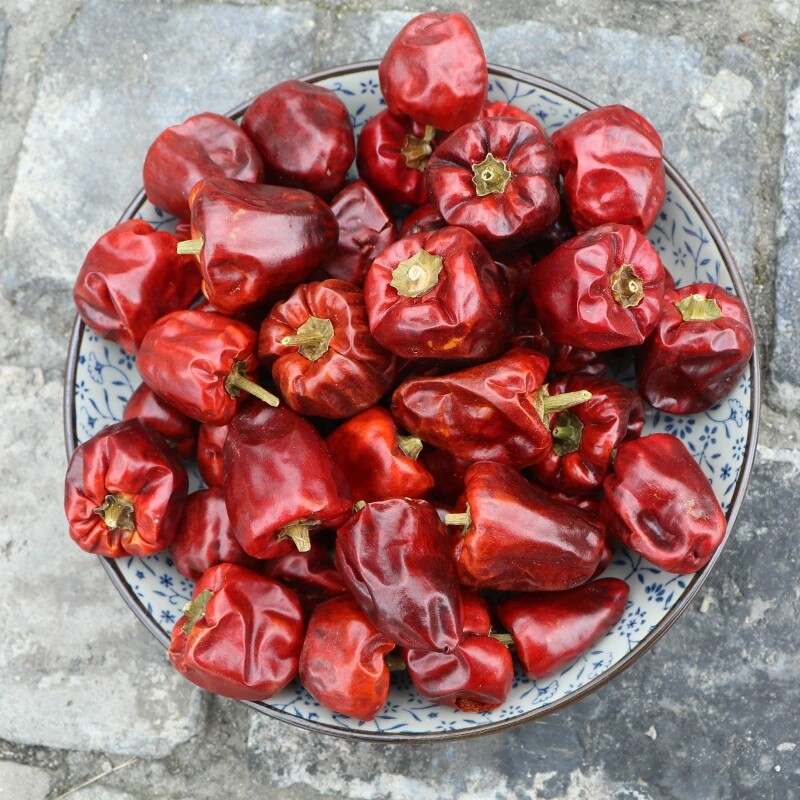 微辣特香贵州圆形灯笼椒干辣椒500g朝天椒炒麻辣香干锅不辣的海椒