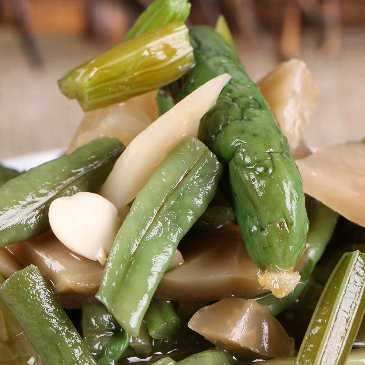 锦州小菜 虾油什锦菜袋装 锦州特产百合小咸菜125g*6袋 包邮