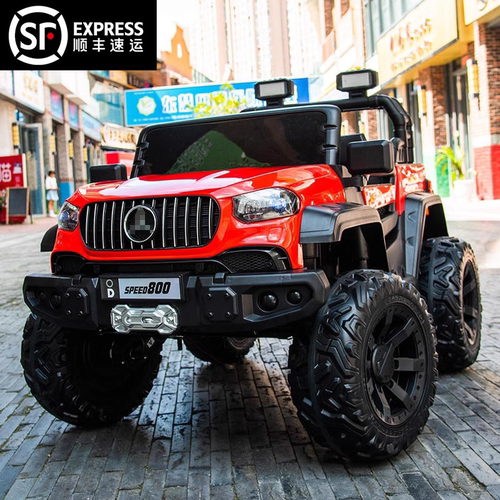 四驱儿童电动车四轮汽车宝宝男小孩双人遥控可坐人玩具车越野新款