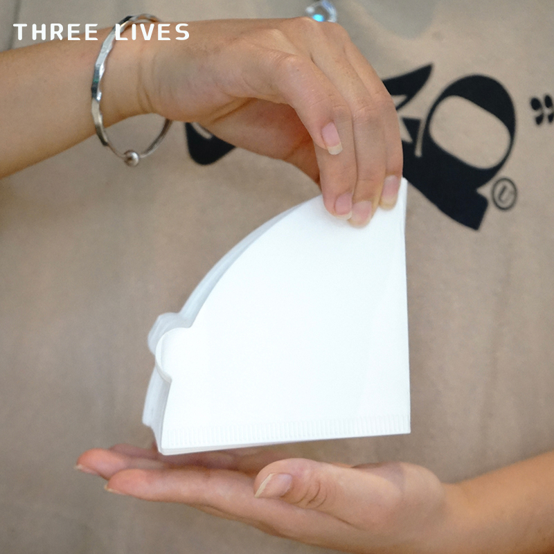 THREELIVES咖啡滤纸V型U型扇形