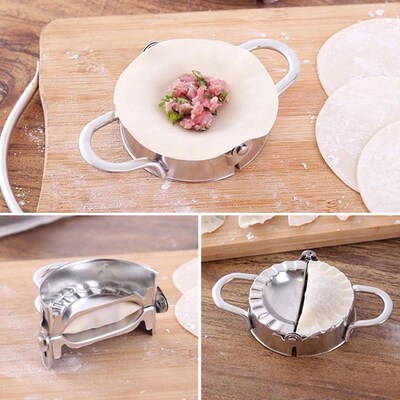 7.5cm Steel Dumpling Maker Mold Wrapper Dough Ravioli Tools