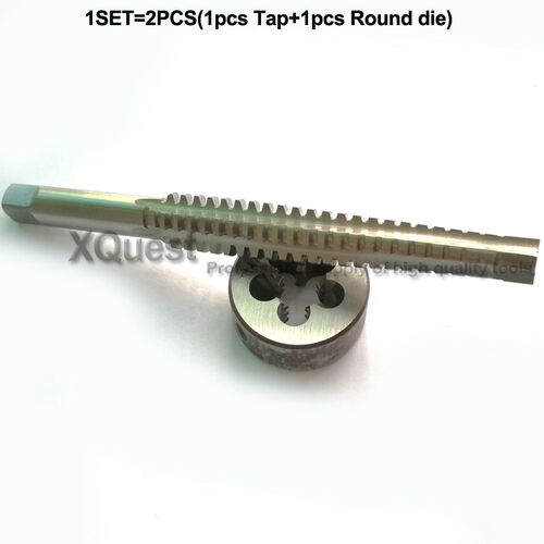 2PCS HSS Right hand Trapezoidal thread tap and Die set Tr8 T