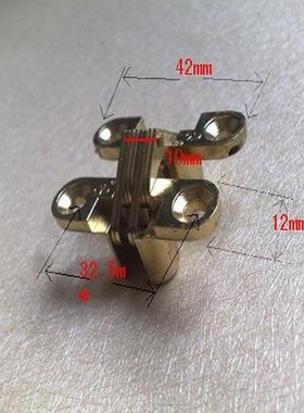 Golden cross dark hinge folding door hinge hidden invisible