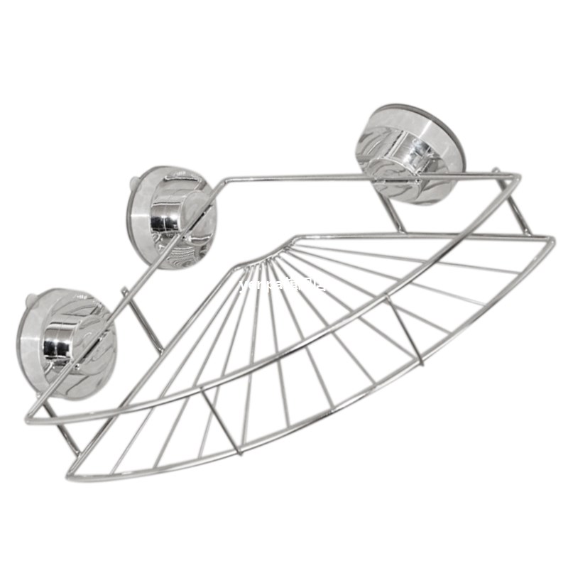 Bathroom shelf shelf steel shelf bathroom angular shower tra